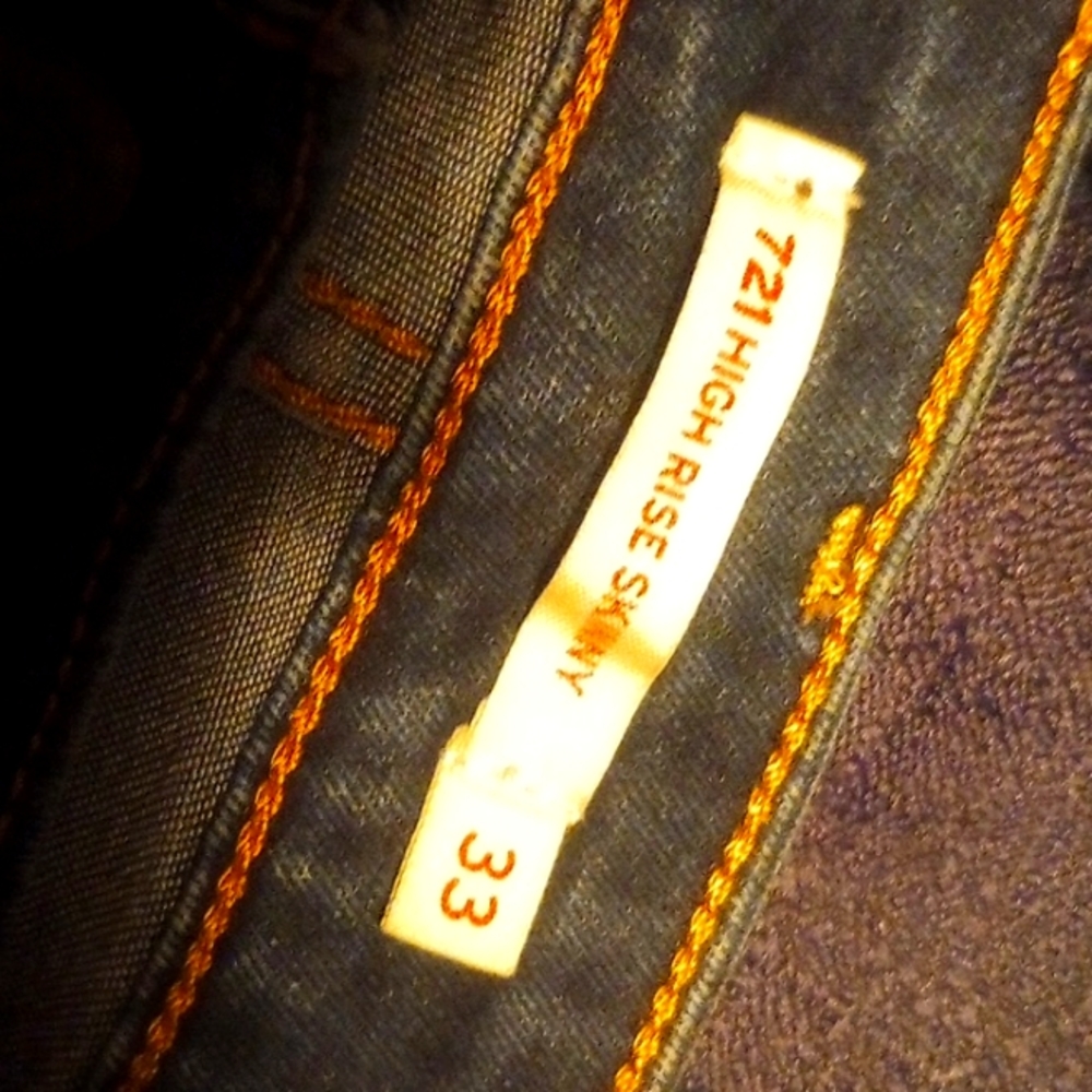 Levi Strauss & CO. 721 high rise skinny 33
